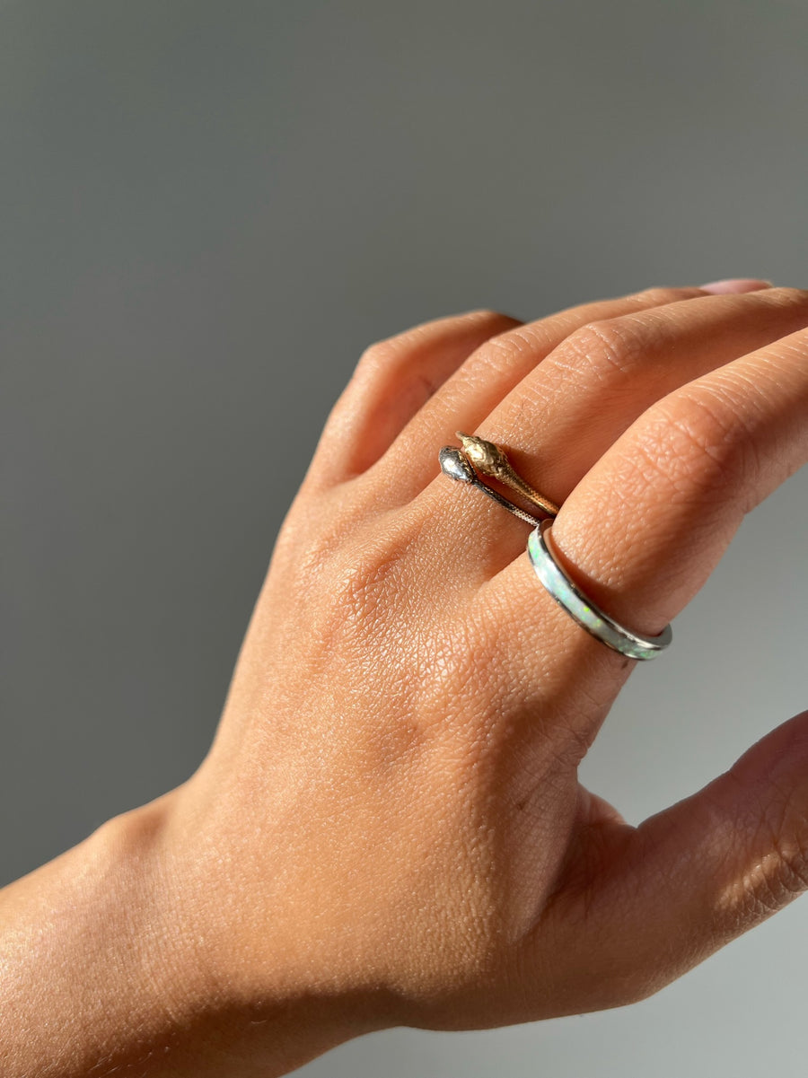 Golden Ouroboros Ring - Stone Cooper