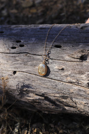 Vintage Gold Fill Oval Diamond Locket Toggle Necklace - Stone Cooper