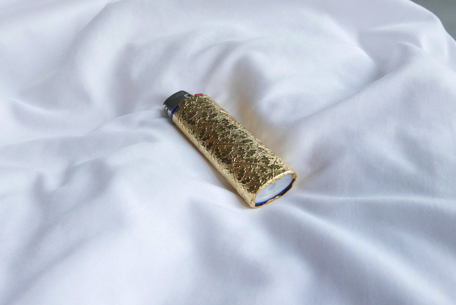 Edie Vintage Lighter Case - Stone Cooper