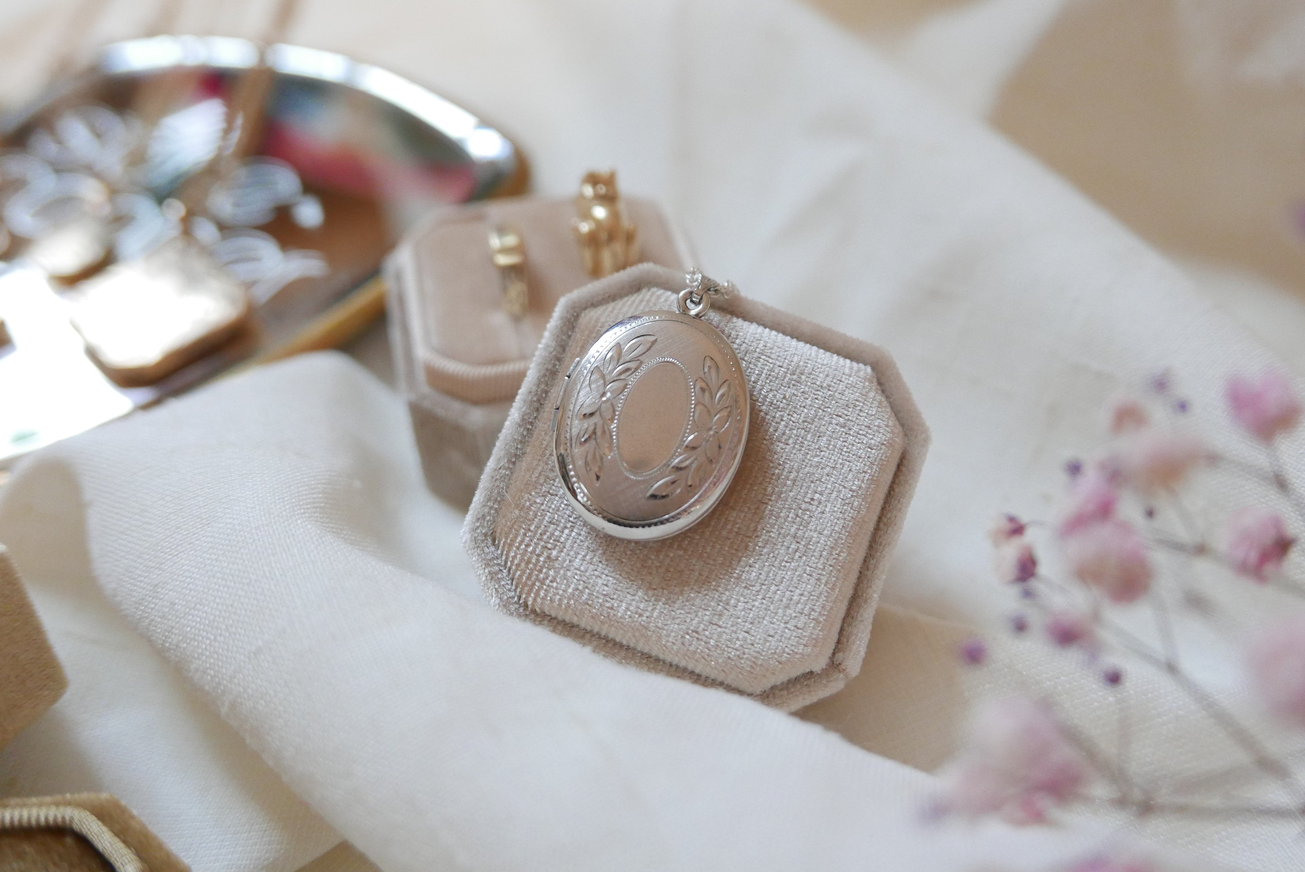 Consuelo Sterling Locket - Stone Cooper