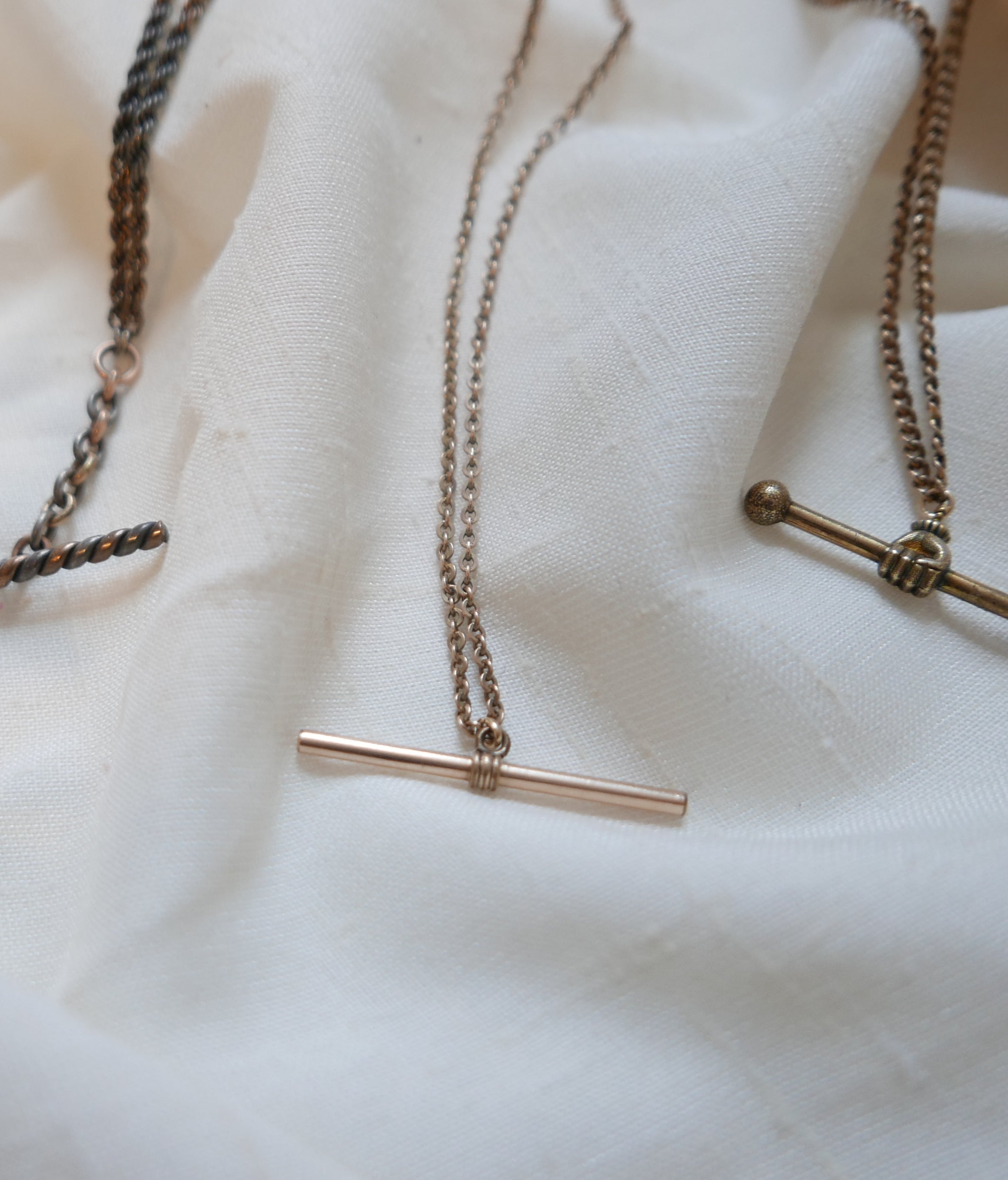 Sal Gold Filled T-Bar Necklace - Stone Cooper