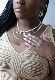 Whimsy Pearl Charm Necklace - Stone Cooper