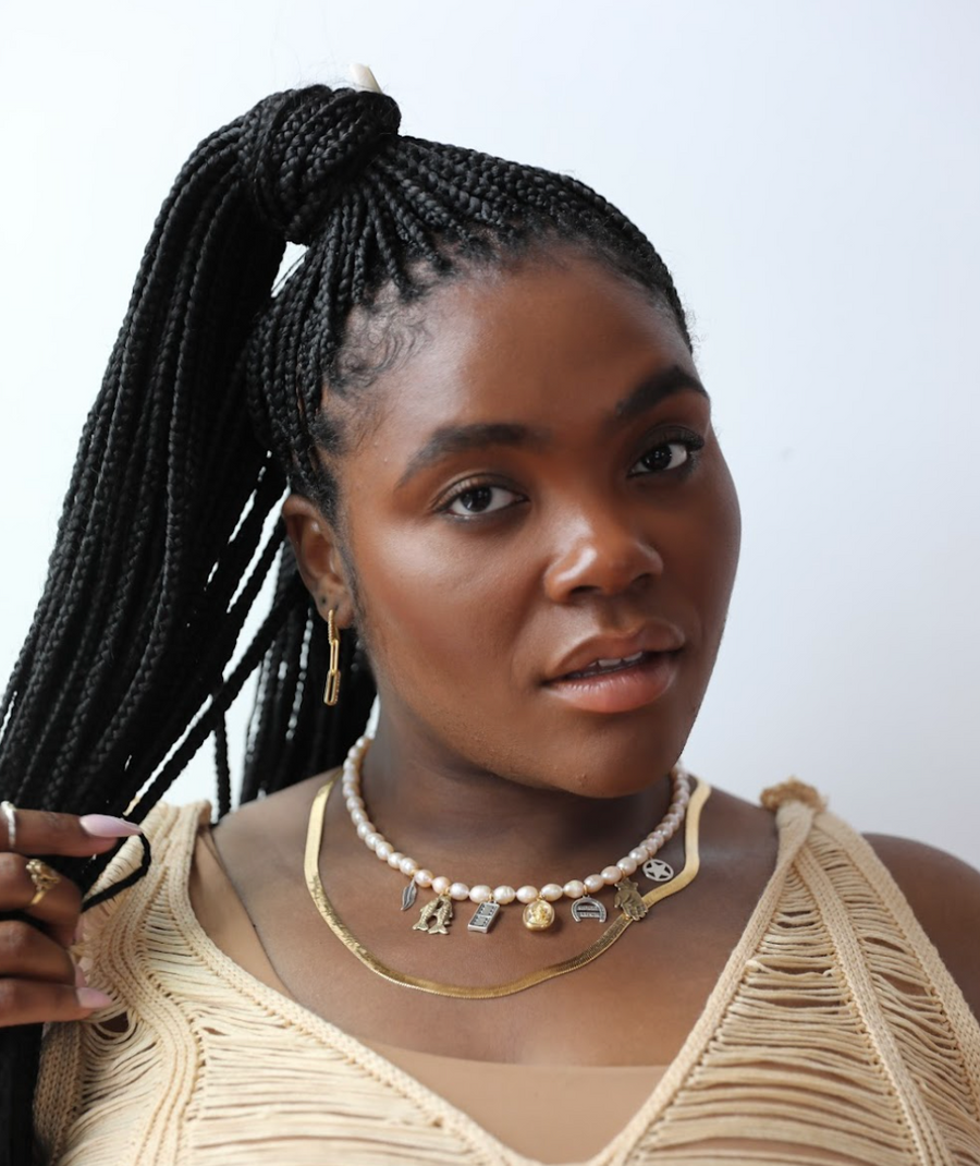 Whimsy Pearl Charm Necklace - Stone Cooper