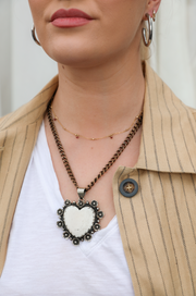 Garnet Adirondack Drop Necklace - Stone Cooper