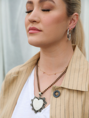 Silver Wrangler Hoops - Stone Cooper