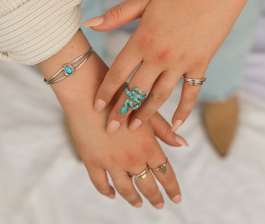 Aurora Turquoise Cuff - Stone Cooper