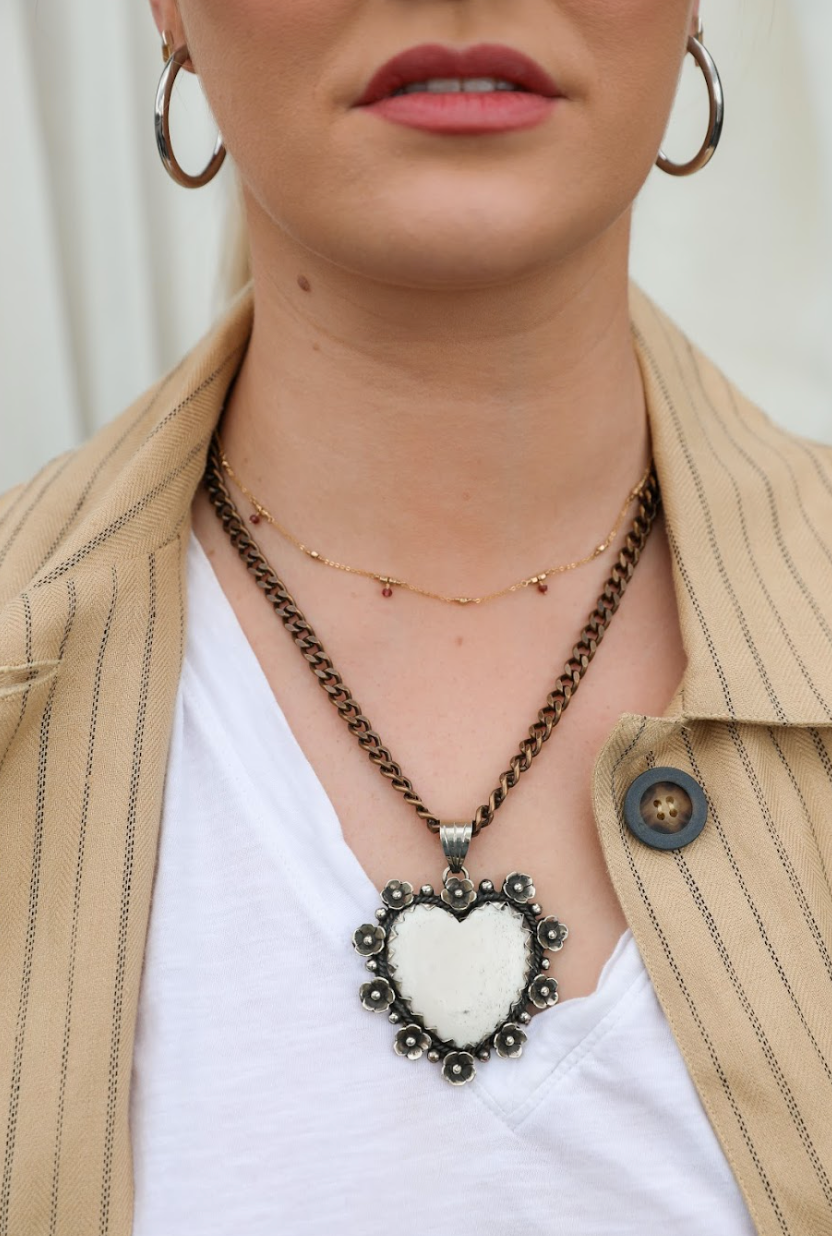 Birch Heart Necklace - Stone Cooper