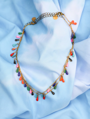Brit Rainbow Fringe Choker - Stone Cooper