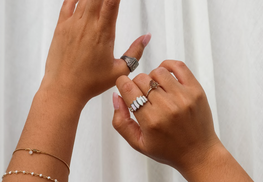 Zoe Ammonite Ring - Stone Cooper