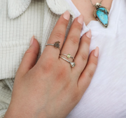 Peridot Forest Stacker Ring