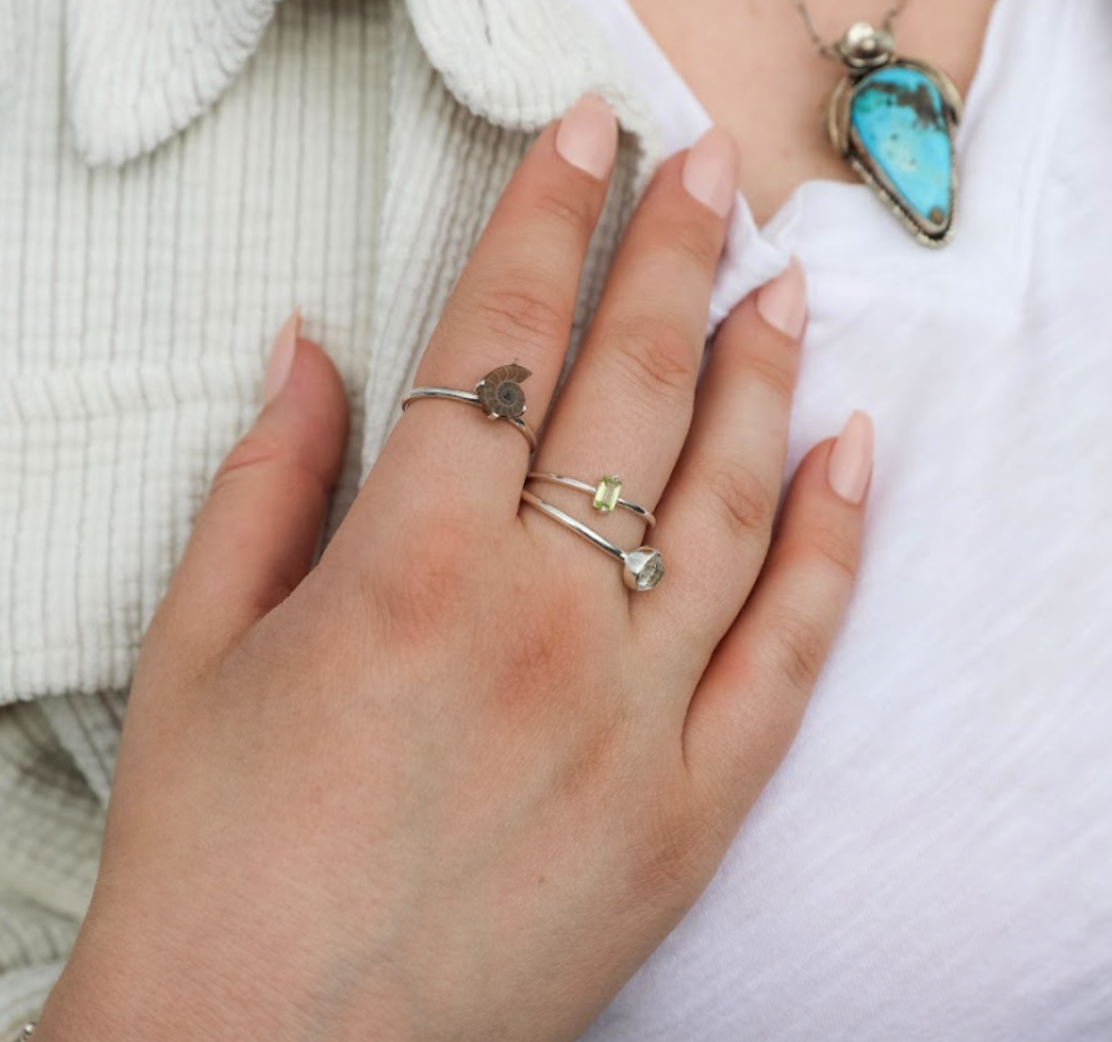 Zoe Ammonite Ring - Stone Cooper