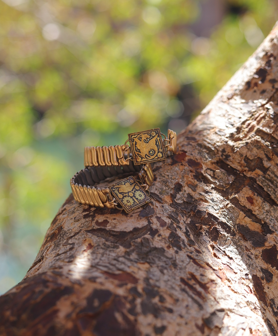 Theresa Damascene Expansion Bracelet - Stone Cooper