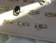 Vintage Turquoise Butterfly Ring 14K (7.5) - Stone Cooper