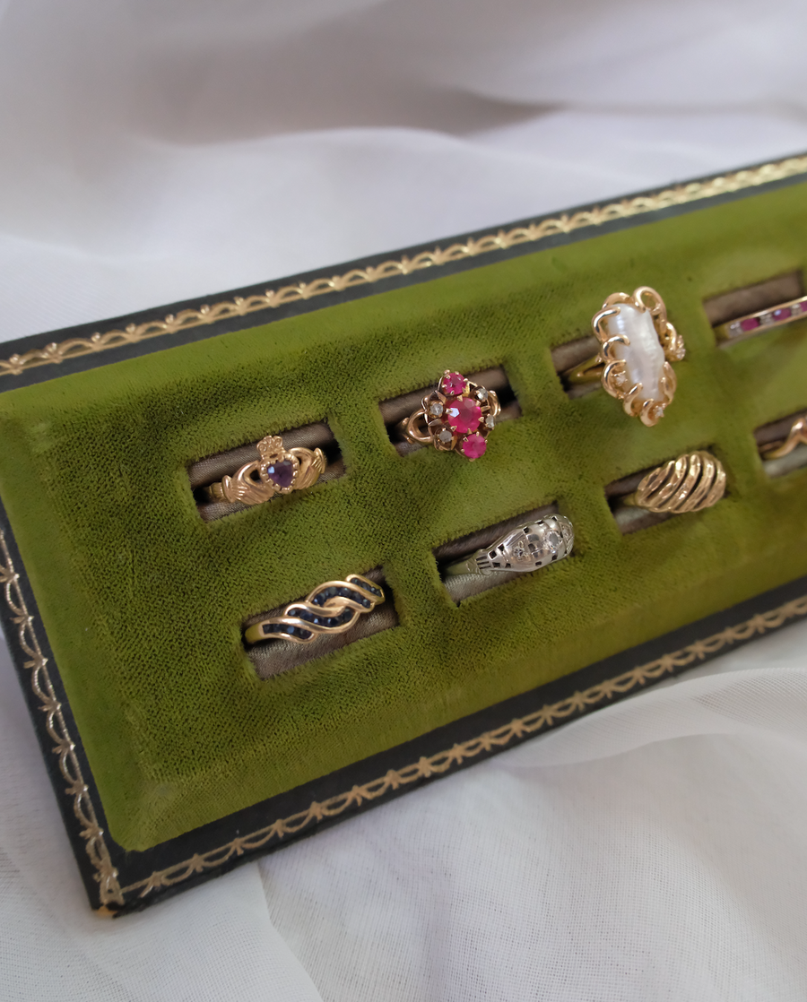 Antique 18K Deco Diamond Star Ring (7.25) - Stone Cooper