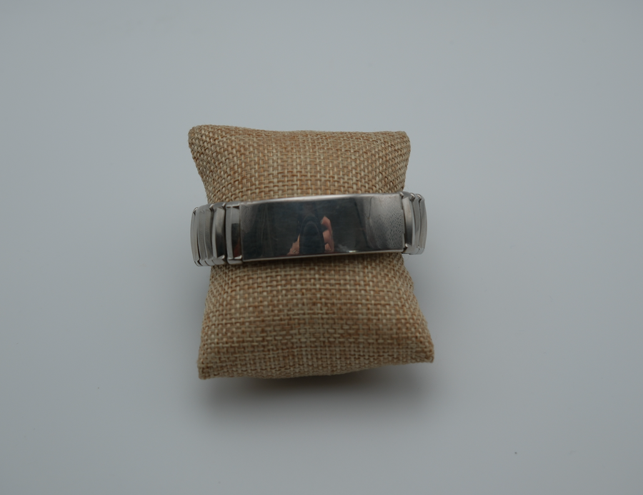 Silver Photo-Vue Expansion ID Bracelet