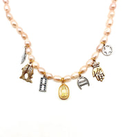 Whimsy Pearl Charm Necklace - Stone Cooper
