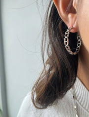 Oc(cult) Hoops: Silver - Stone Cooper