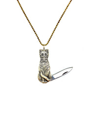 Melody Cat Knife Necklace - Stone Cooper