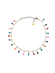 Brit Rainbow Fringe Choker - Stone Cooper