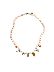 Warrior Pearl Charm Necklace - Stone Cooper
