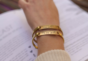 Custom Brass Clip-Cuff - Stone Cooper