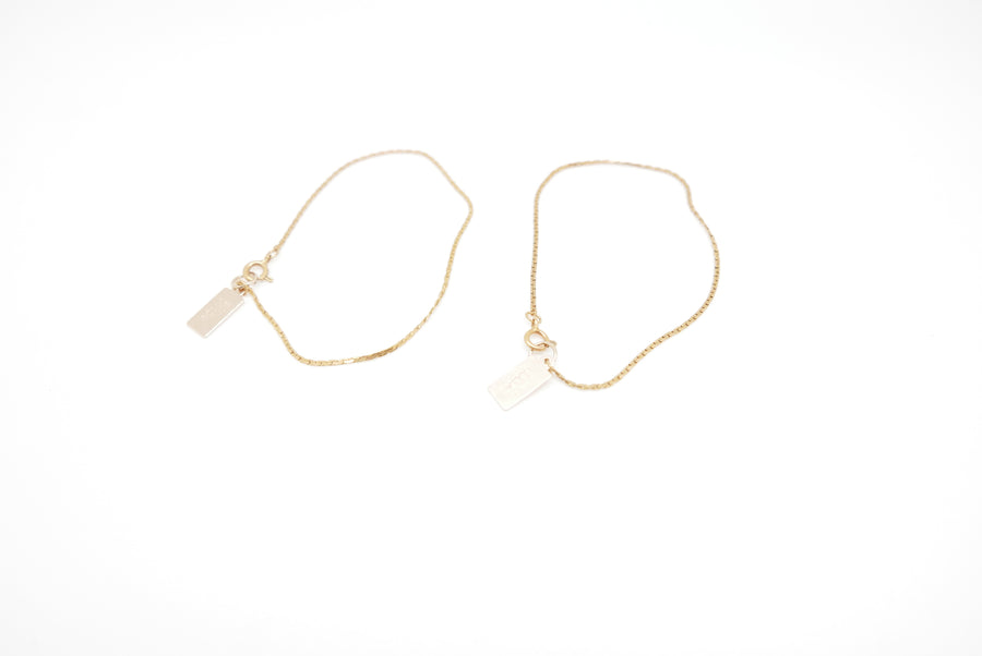 Barely-there Antique Gold-filled Bracelet 7" - Stone Cooper