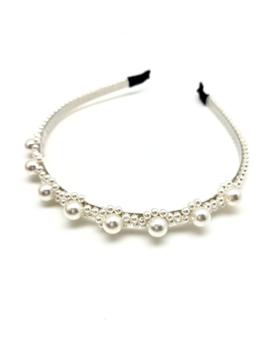 Flower Power Pearl Headband - Stone Cooper