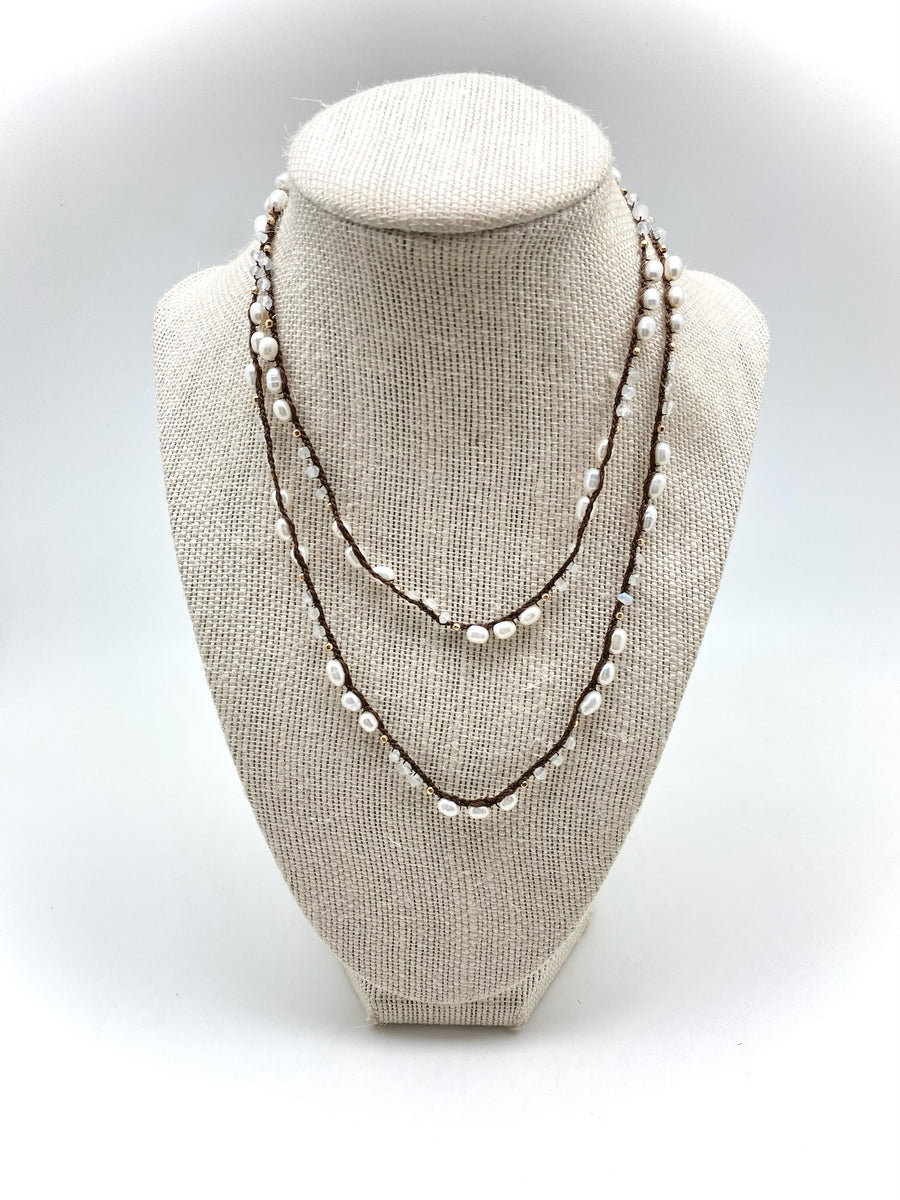 Pearl Crochet Necklace - Stone Cooper