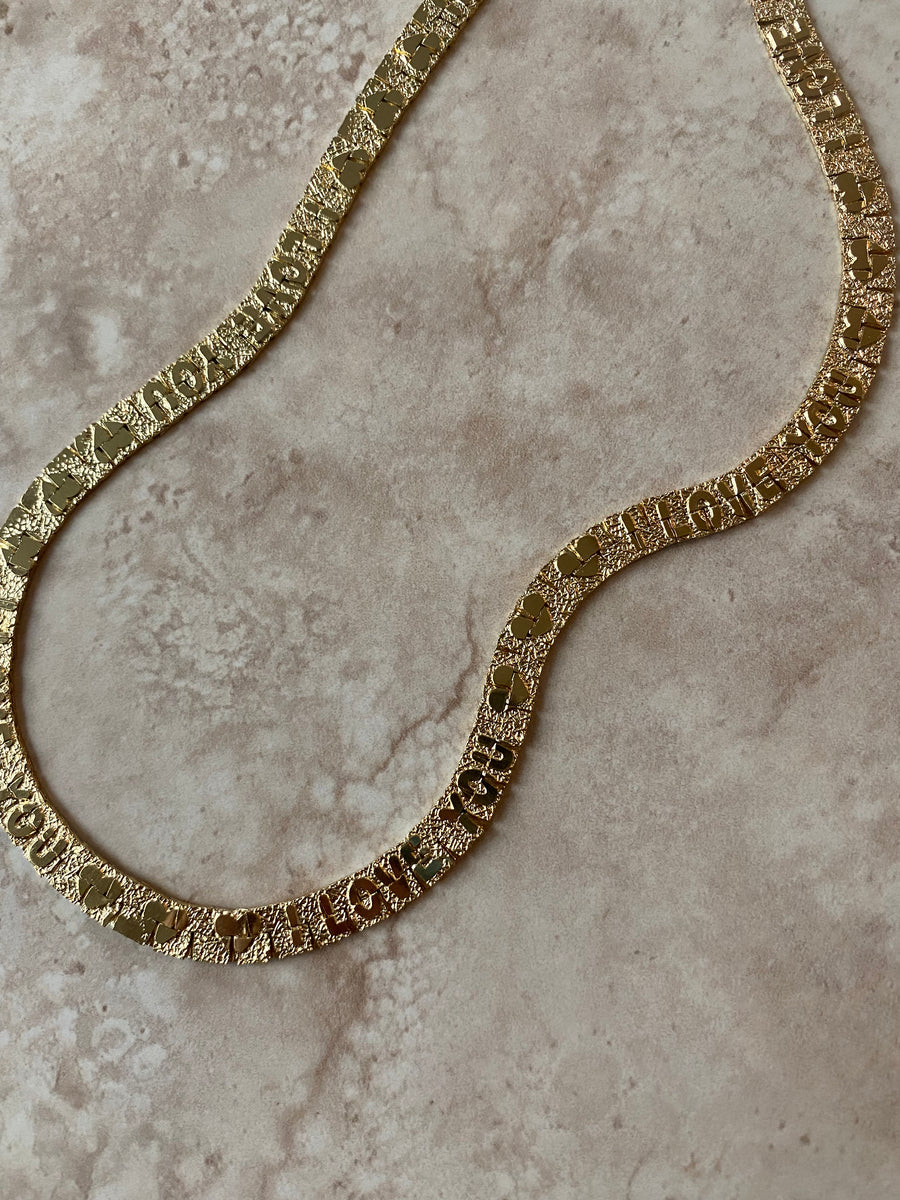 Vintage I Love You Chain - Stone Cooper