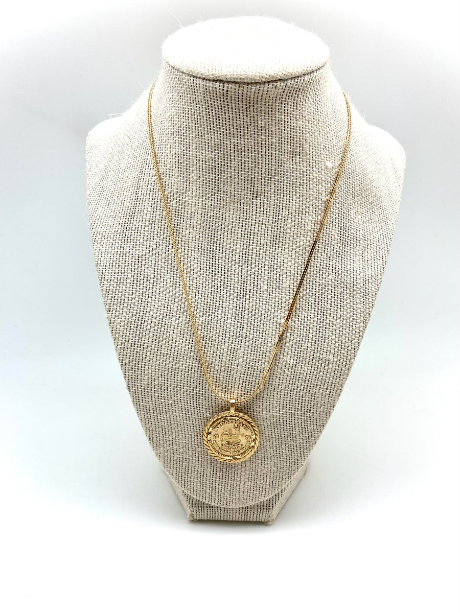 Kruggerand Coin Necklace - Stone Cooper