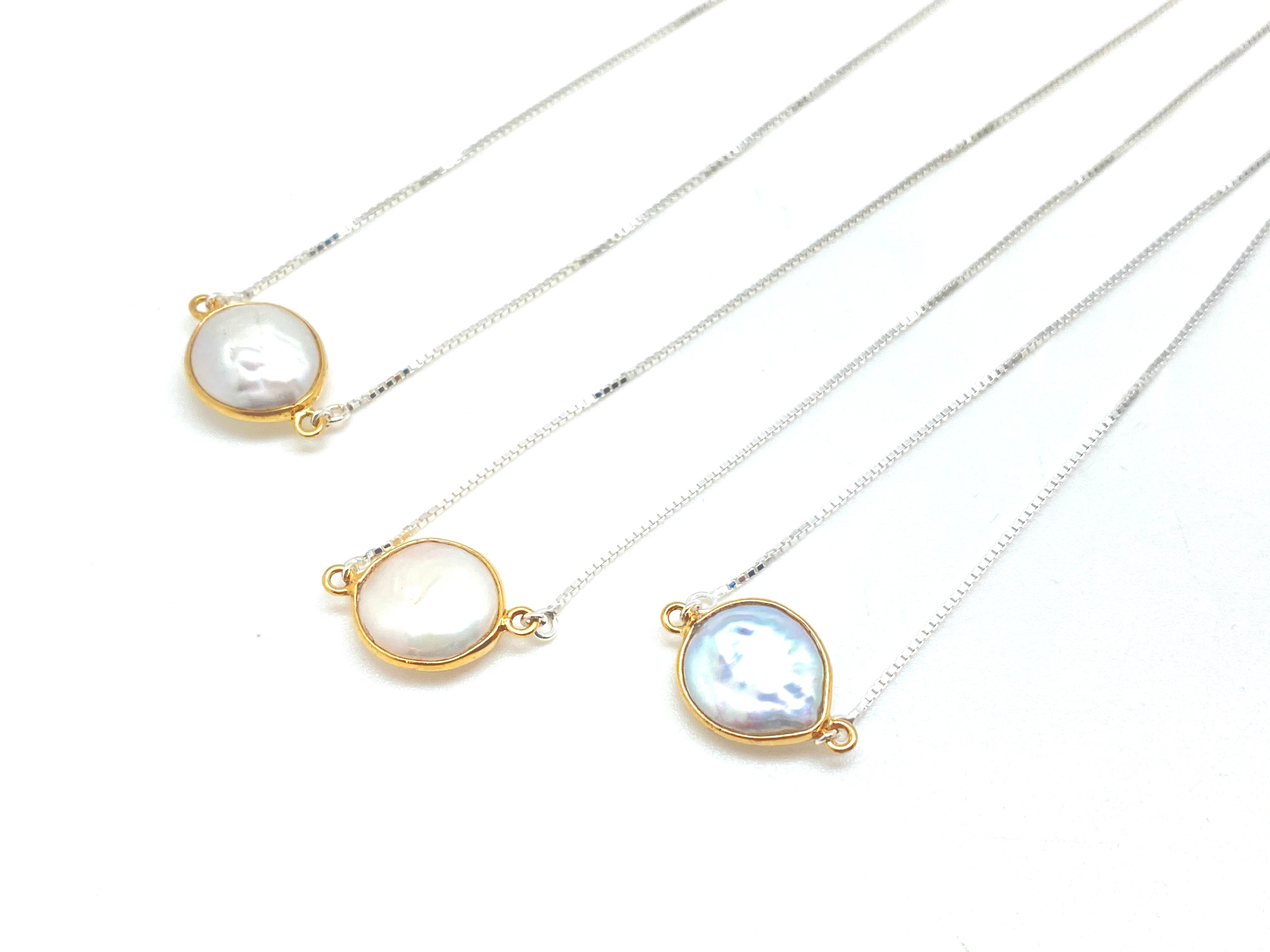 Mama Pearl Slider Necklace - Stone Cooper