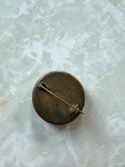 Vintage Micro-Mosaic Round Brooch