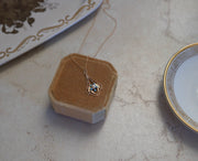 10K Antique Lavaliere Pearl Flower Necklace - Stone Cooper