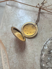 E.A.Y. Gold-Filled Flower Locket