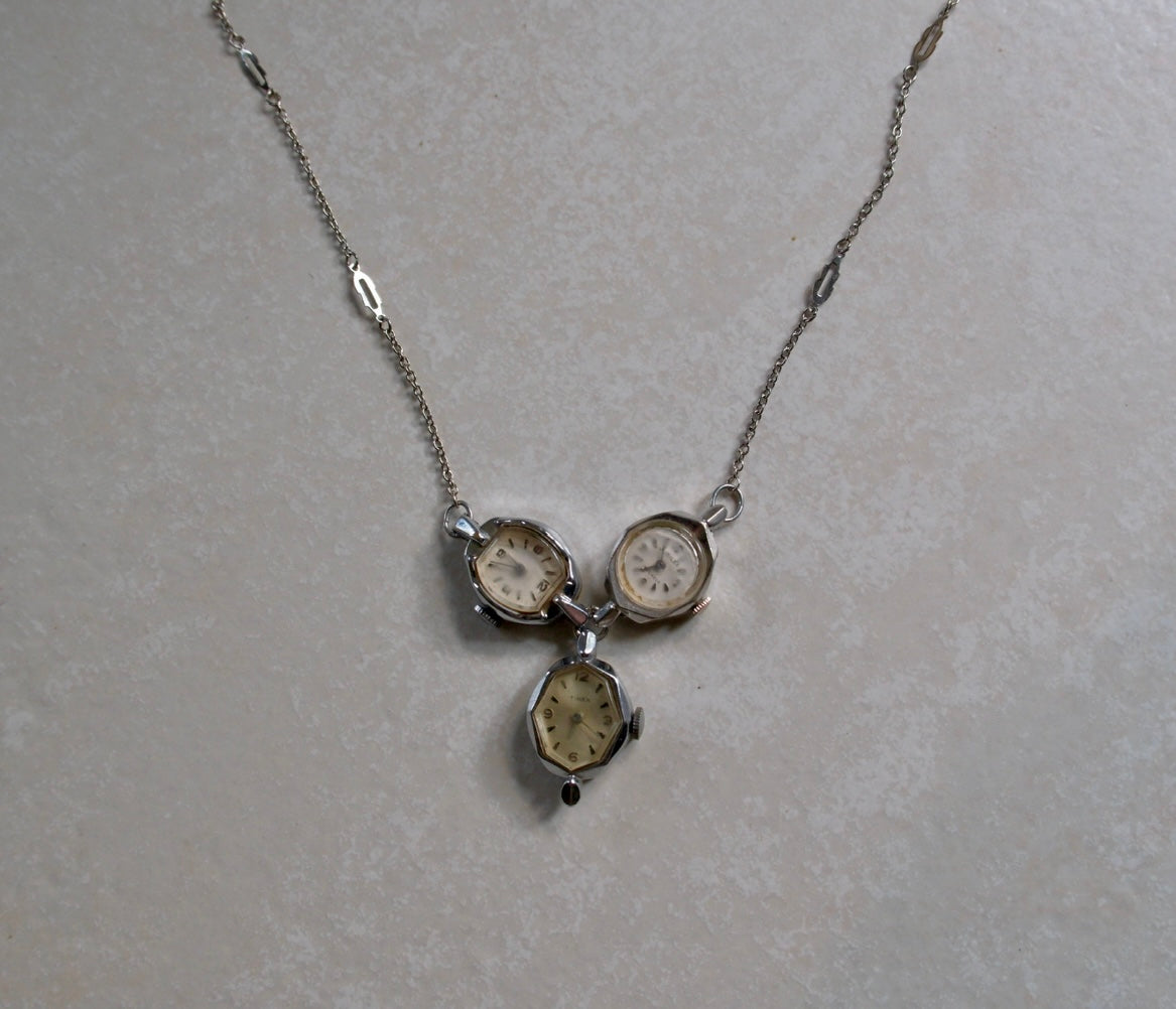 Echo of Time - Vintage Watch Necklace - Stone Cooper