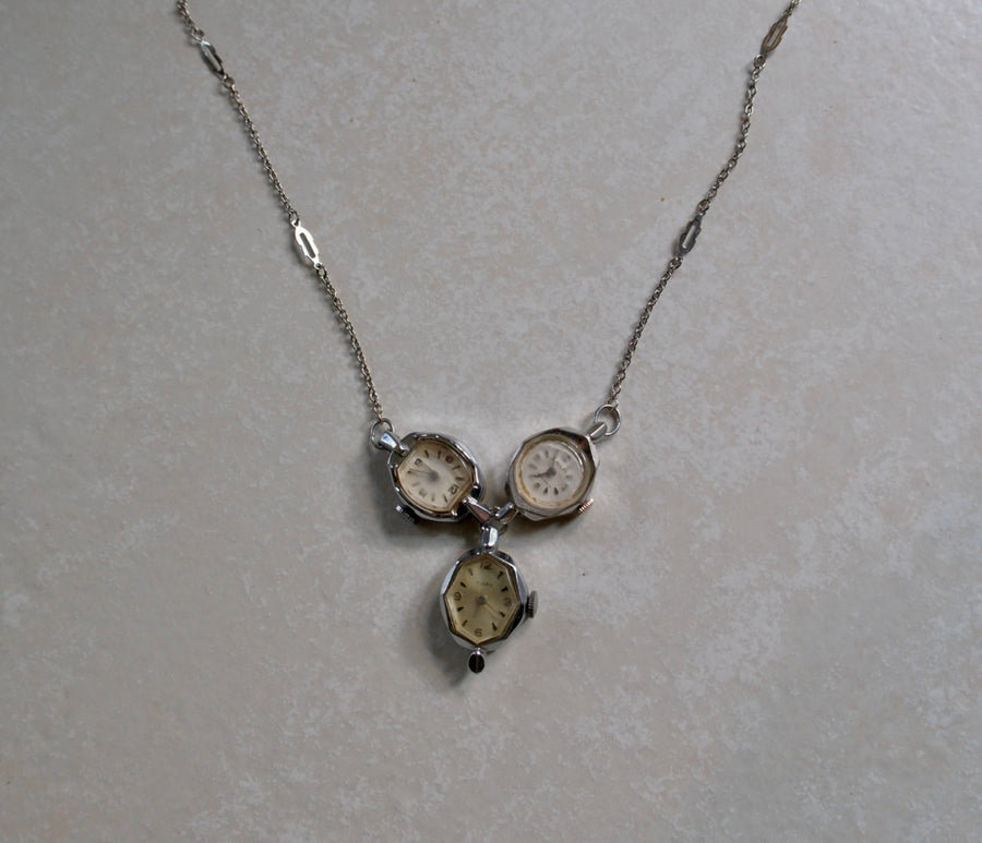 Echo of Time - Vintage Watch Necklace - Stone Cooper