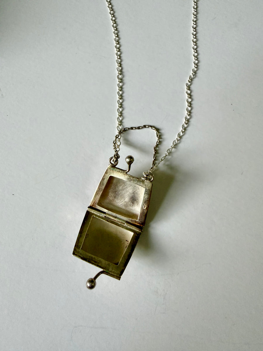 Charlotte Vintage Sterling Purse Locket - Stone Cooper