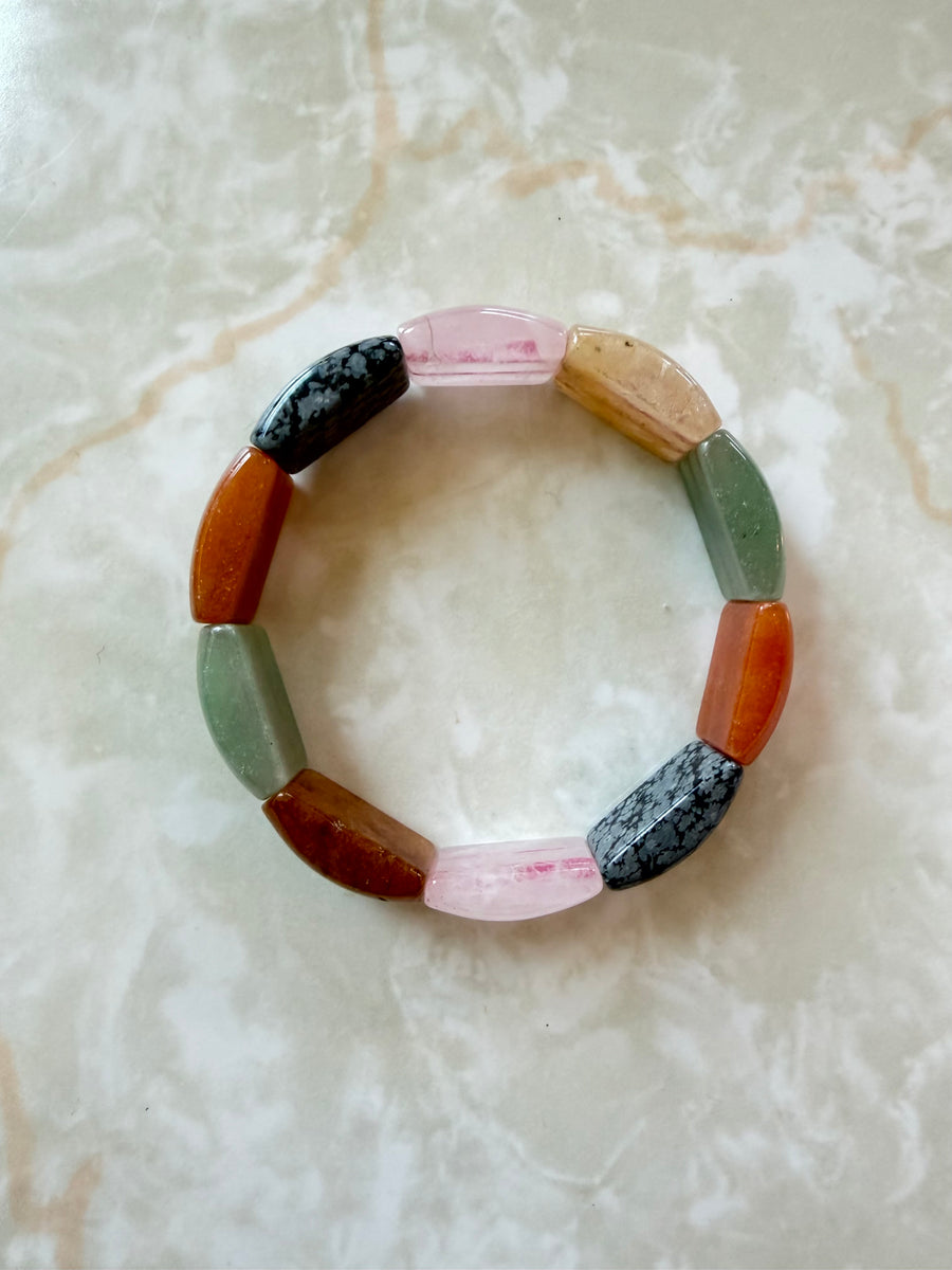 Multi Stone Stretch Bangle