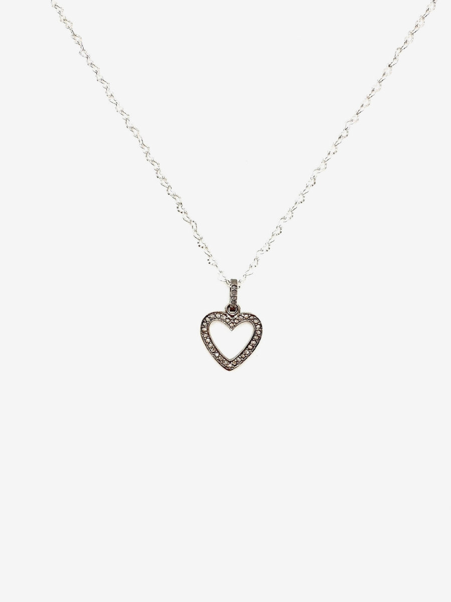 Ethel Diamond Heart Necklace