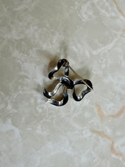 Sterling Silver Bow Brooch