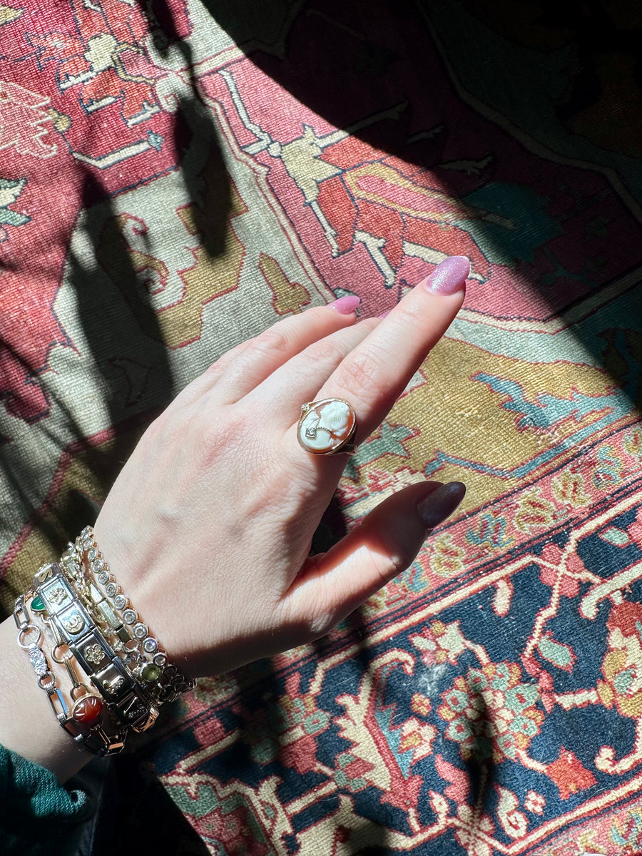 10K Cameo Diamond Ring (7)