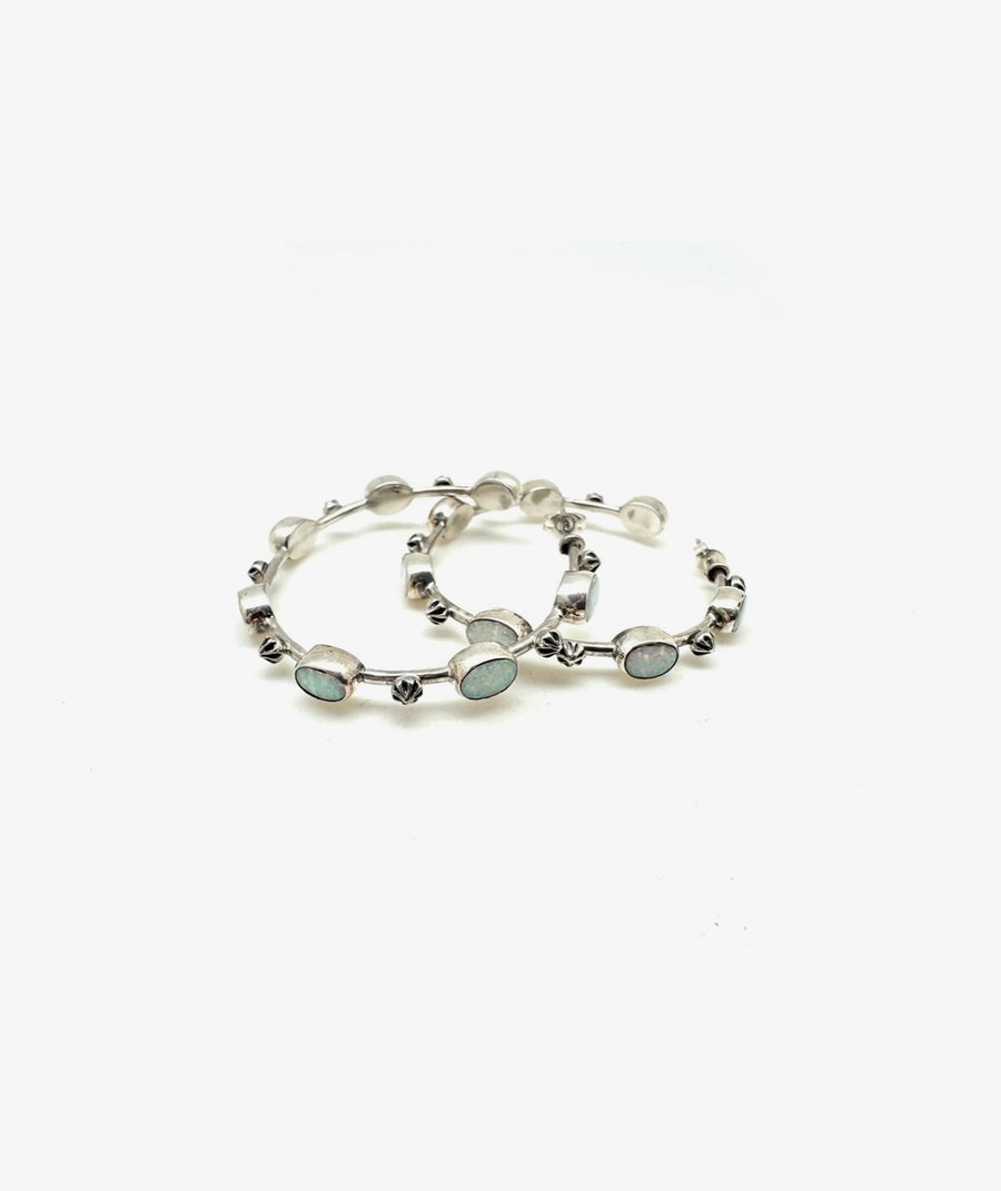 Opal Candy Hoops - Stone Cooper