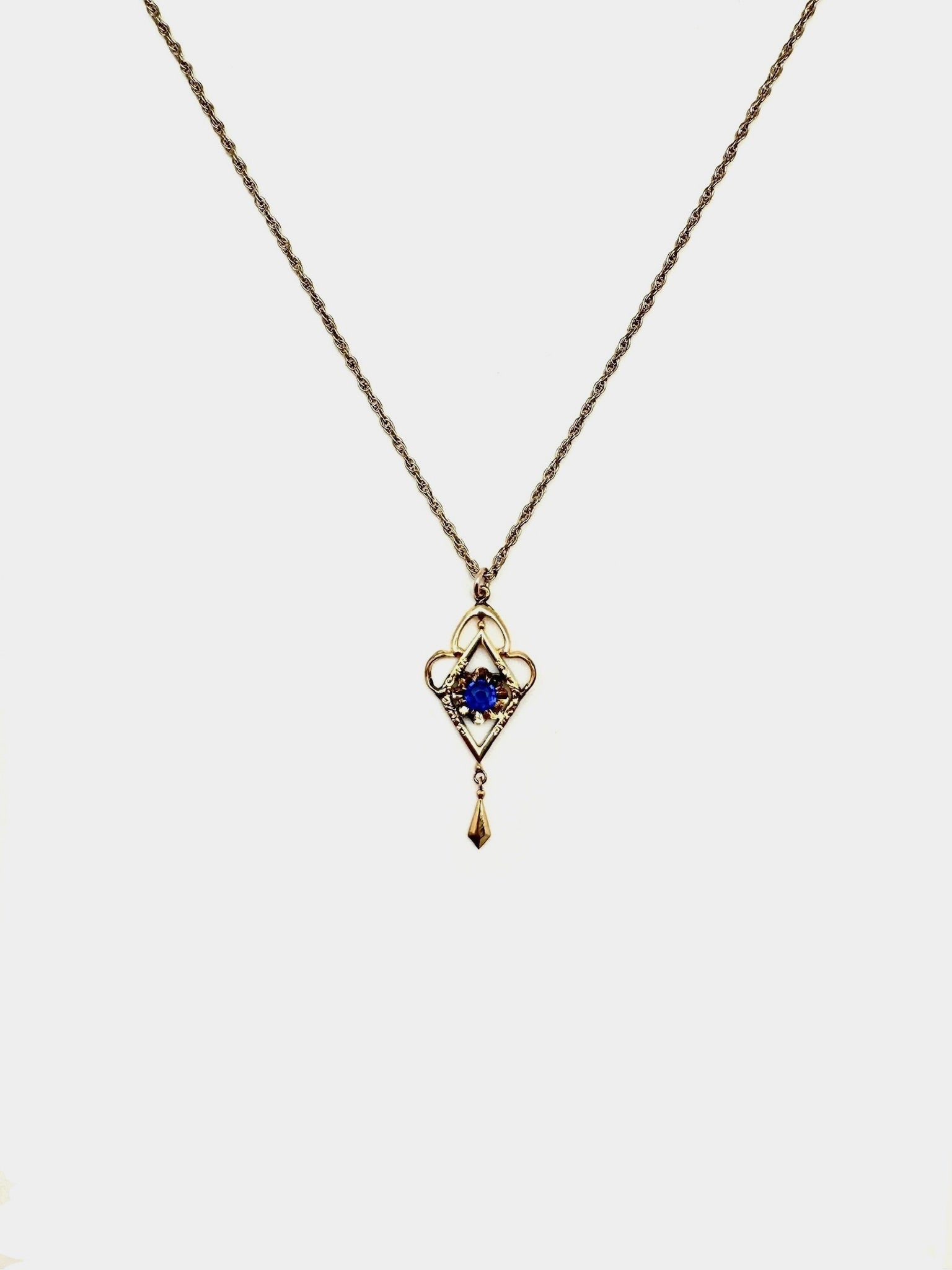 Marion Blue Gem Festoon Necklace