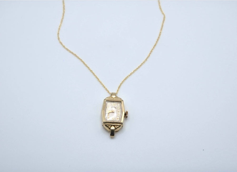 Everhour - Vintage Gold-Fill Watch Necklace - Stone Cooper