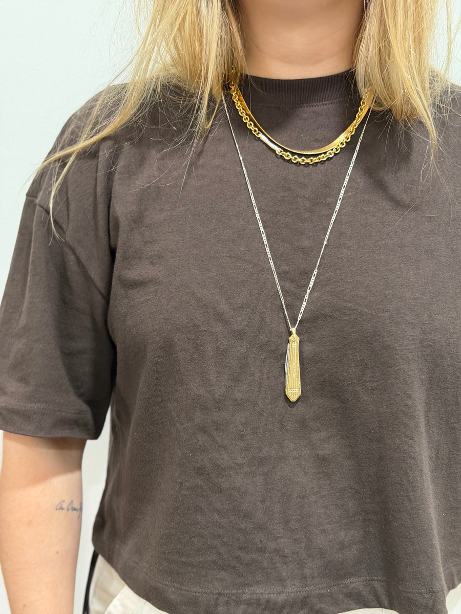 Ingrid Gold-Filled Pocket Knife Necklace