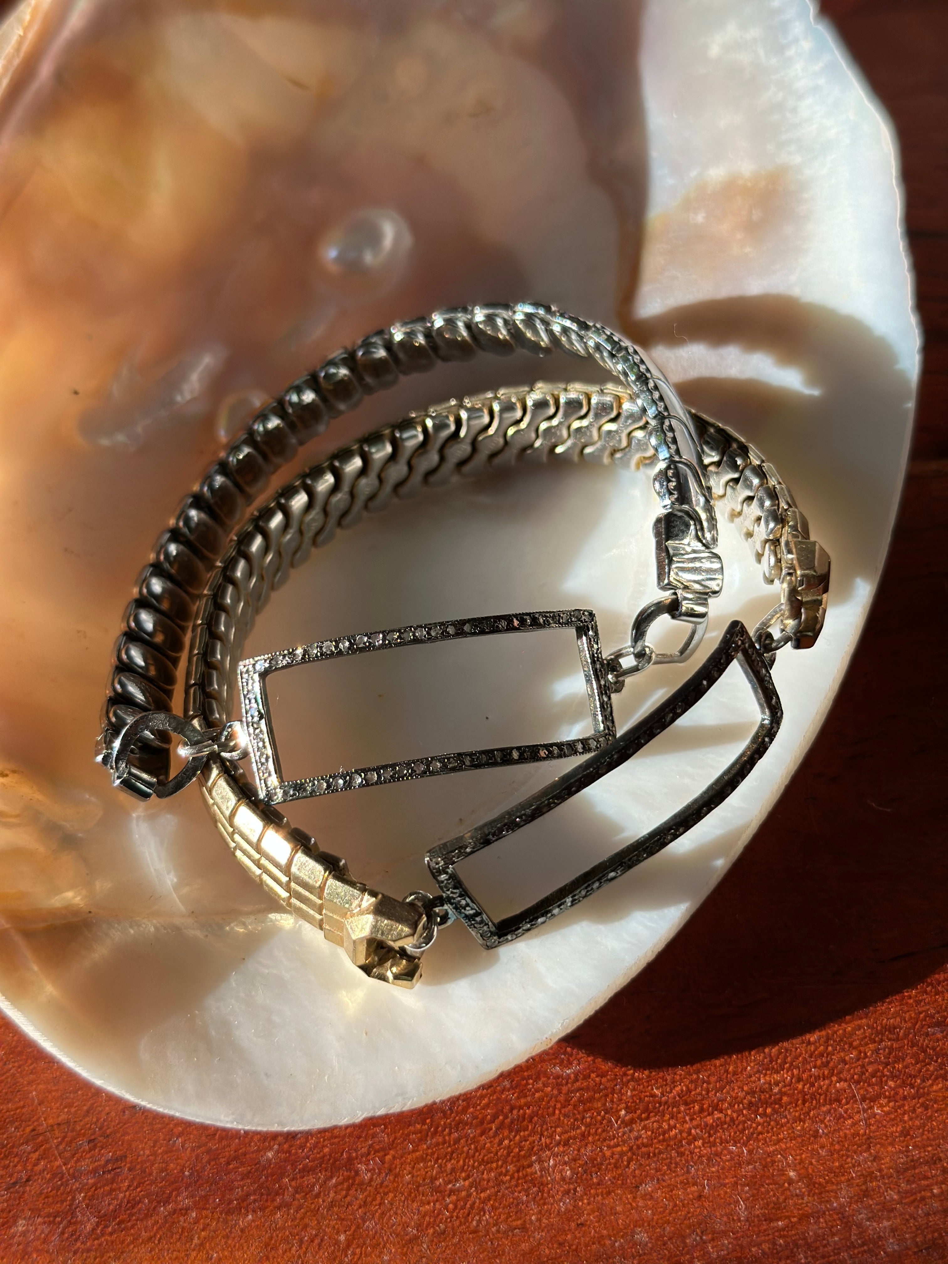 Diamond Buckle Vintage Watch-Band Bracelets - Stone Cooper