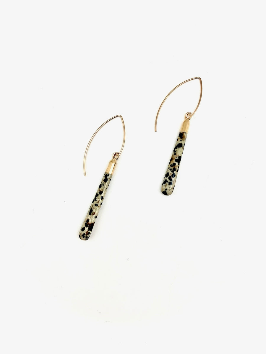 Leopard Jasper Drop Earrings