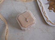 14K Opal Diamond Vintage Leaf Necklace - Stone Cooper