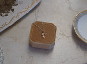 14K Vintage Mixed Tone Rose Necklace - Stone Cooper