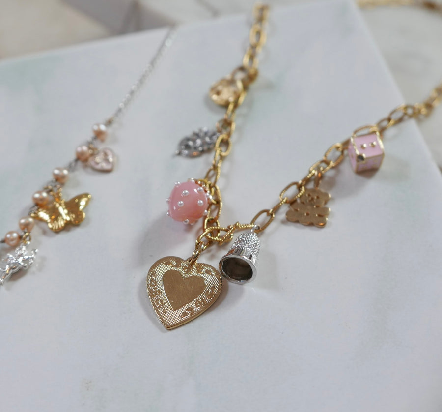 Babydoll Charm Necklace - Stone Cooper